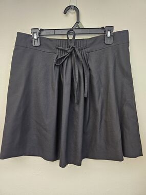 GAP Black A-Line Skirt with Front Tie